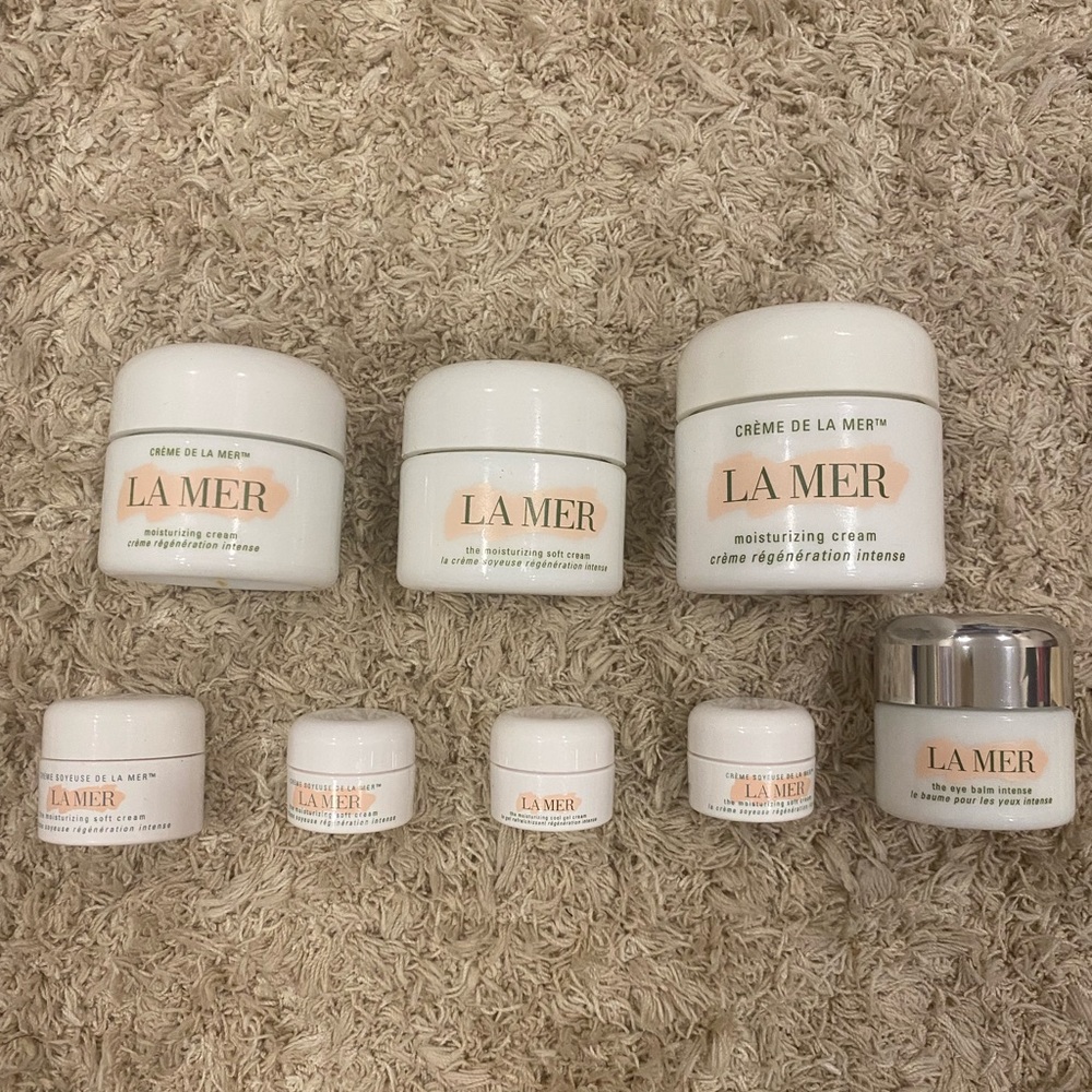 La Mer 8pcs. Empty cosmetics jar